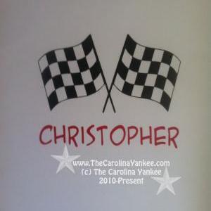 Custom Checkered Flags With Name (choice Of..
